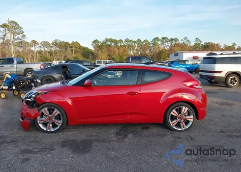 2017 Hyundai Veloster Value Edition из США, поврежденный, VIN KMHTC6AD6HU321596
